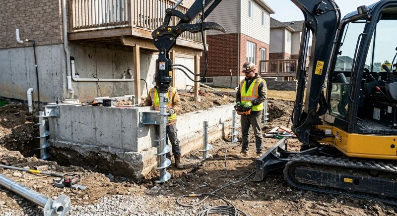 Helical Piers Installation in Clayton County, GA