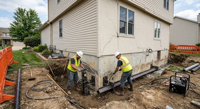 Sinking Foundation Repair in Fayetteville, GA