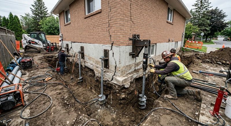 Sinking Foundation Repair in Union City, GA