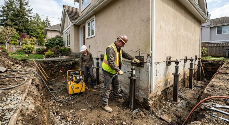 Sinking Foundation Repair in Fayetteville, GA
