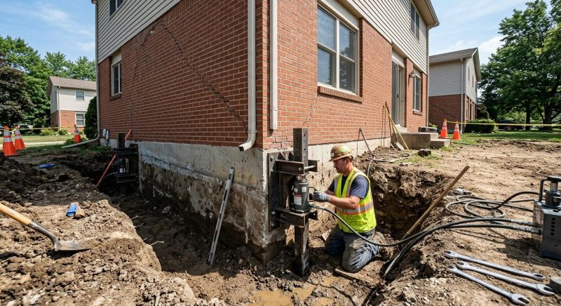 Sinking Foundation Repair in Conyers, GA
